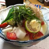 爽やか夏野菜たっぷりの冷汁